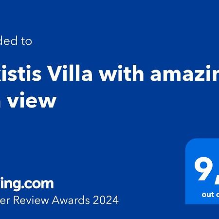 Alkistis Villa With Amazing Sea View Maroulas Екстер'єр фото