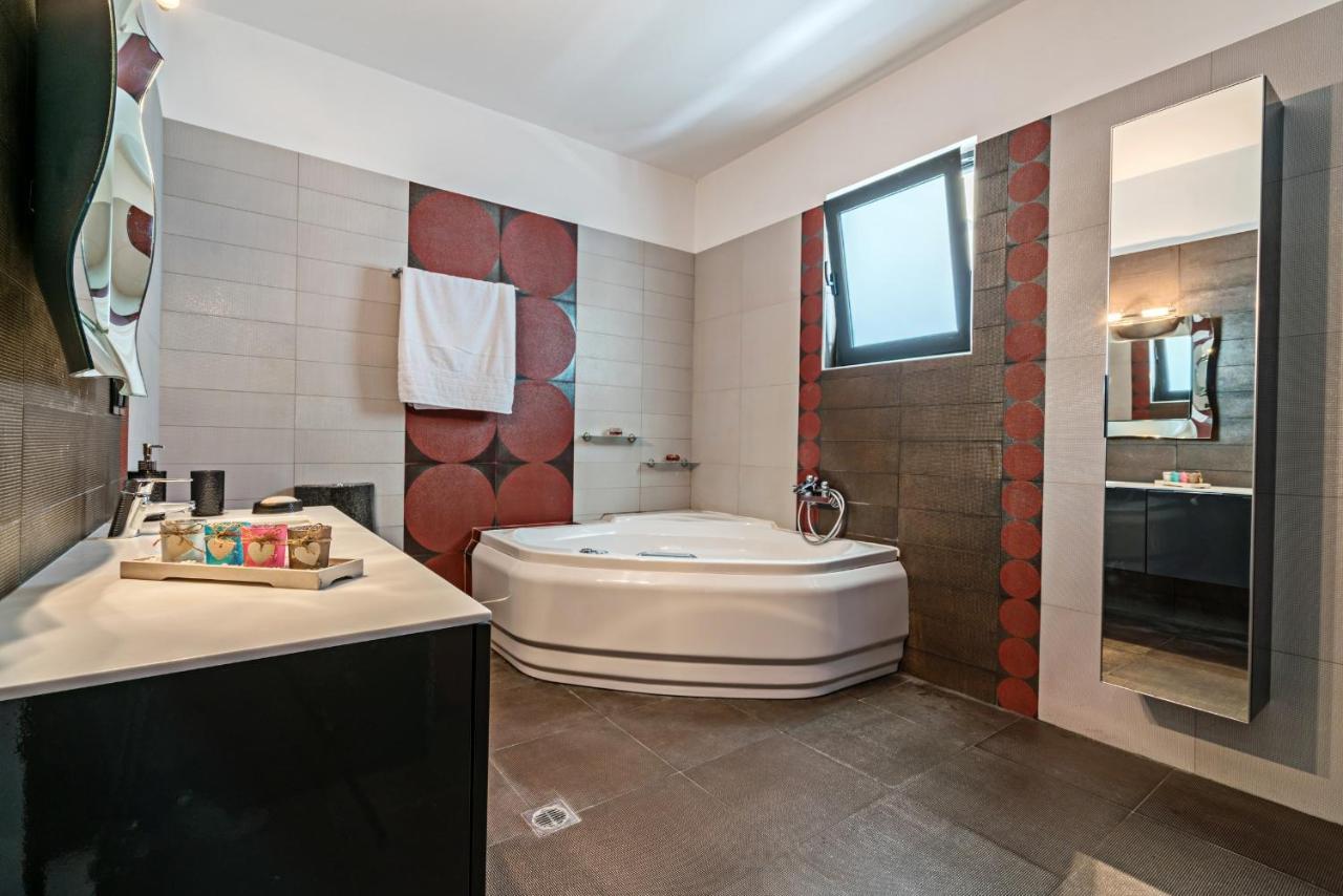 Alkistis Villa With Amazing Sea View Maroulas Екстер'єр фото