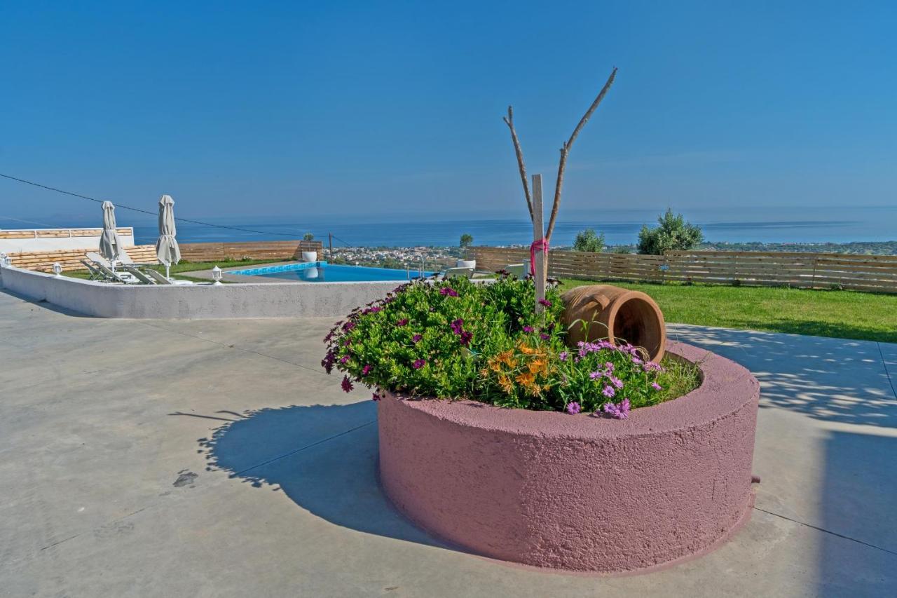 Alkistis Villa With Amazing Sea View Maroulas Екстер'єр фото