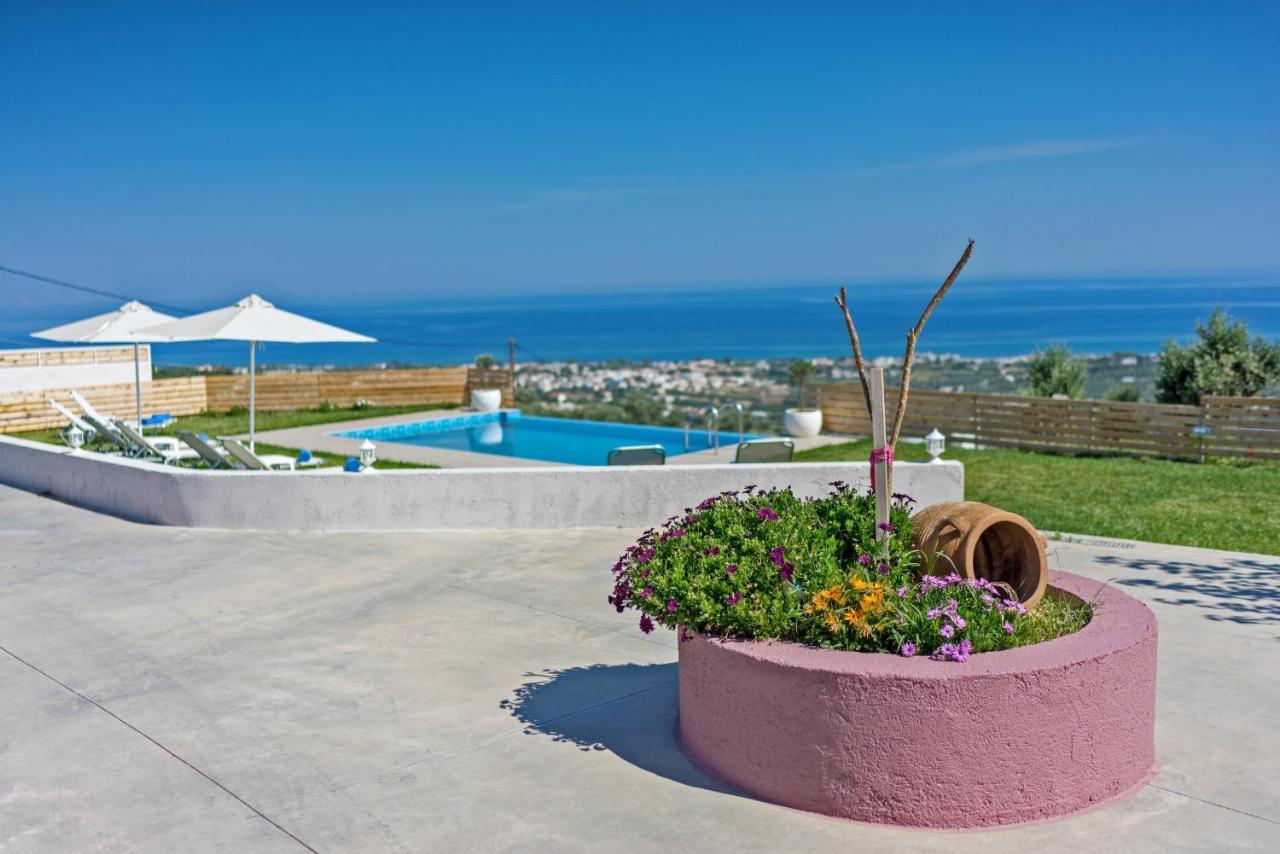 Alkistis Villa With Amazing Sea View Maroulas Екстер'єр фото