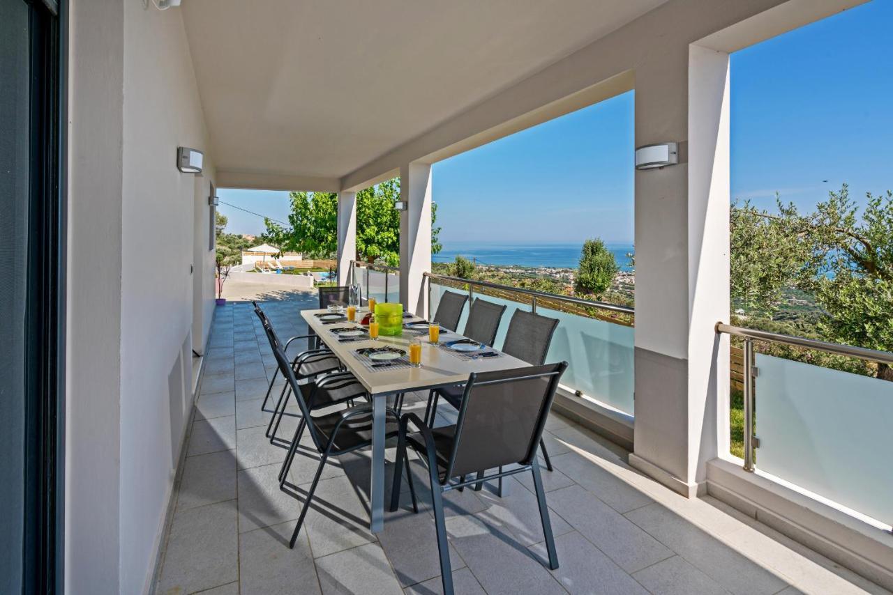 Alkistis Villa With Amazing Sea View Maroulas Екстер'єр фото
