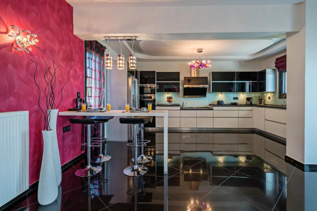 Alkistis Villa With Amazing Sea View Maroulas Екстер'єр фото