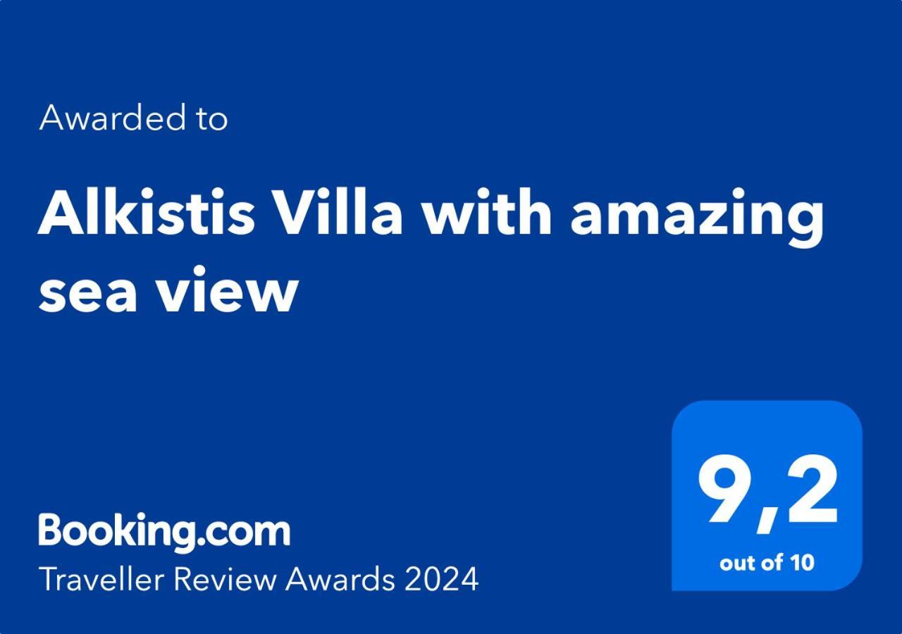 Alkistis Villa With Amazing Sea View Maroulas Екстер'єр фото